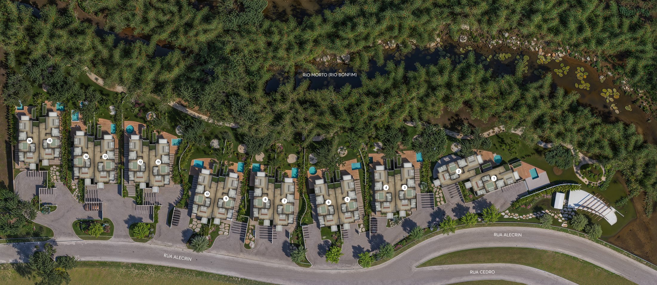 Rendered floor plans